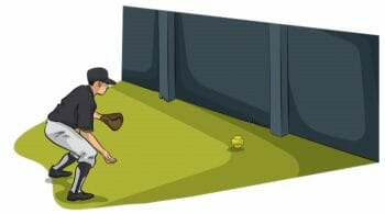 Wall Ball Baseball Fielding Drill